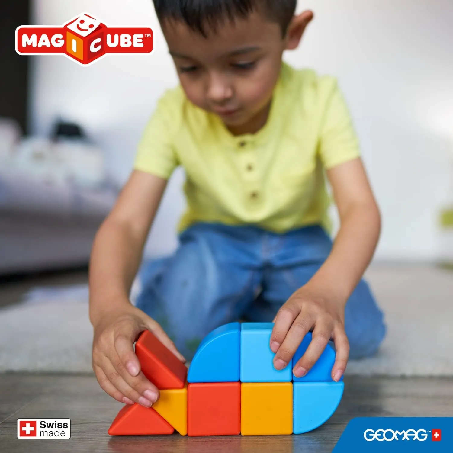 Geomag 208 MagiCube 3 Shapes - Animal Wise - Kids Toys