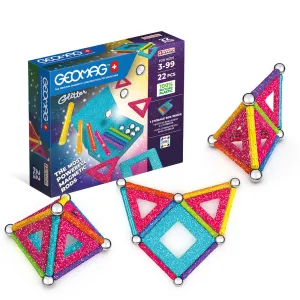 Geomag 534 Glitter Panels Recycled 22 pcs Wise - Kids Toys