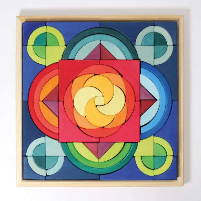Grimm's | Arcs in Squares Building Set