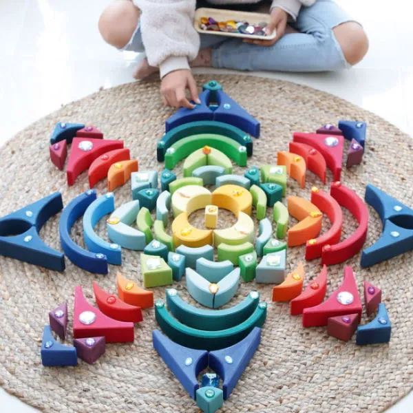 Grimm's | Arcs in Squares Building Set