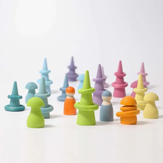 Grimm's | Building Rings Pastel
