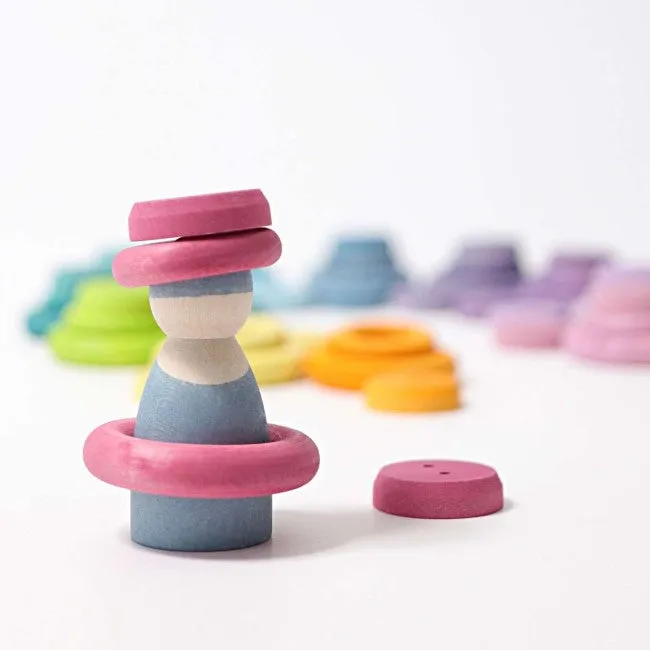 Grimm's | Building Rings Pastel