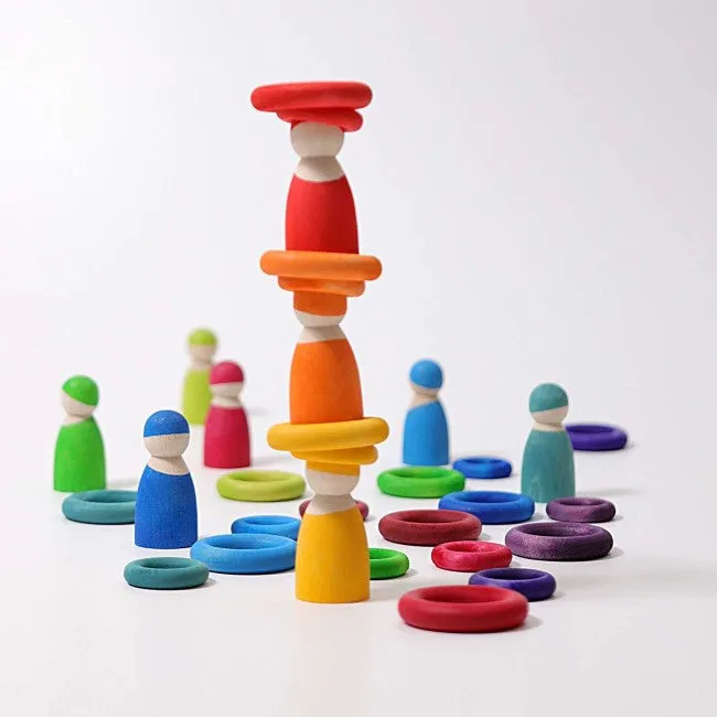 Grimm's | Building Rings Rainbow