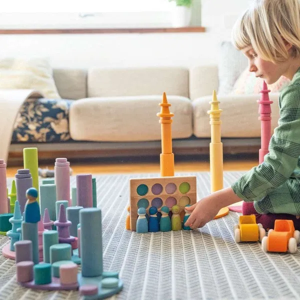 Grimm's | Building Rollers Large Pastel