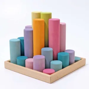 Grimm's | Building Rollers Large Pastel
