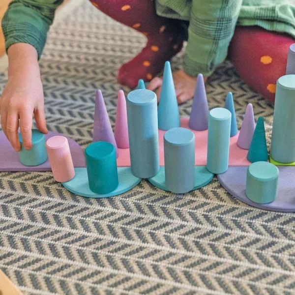 Grimm's | Building Rollers Large Pastel
