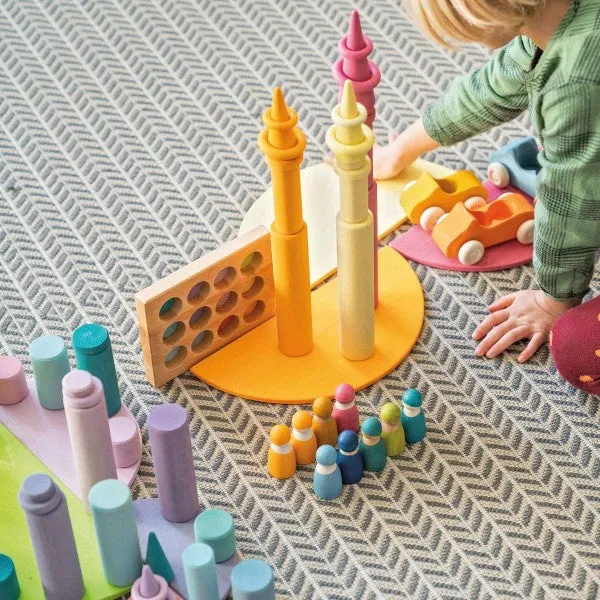 Grimm's | Building Rollers Large Pastel