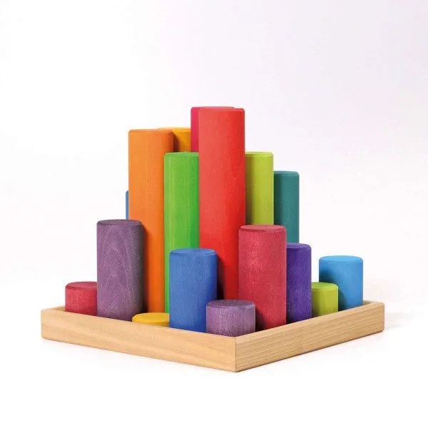 Grimm's | Building Rollers Large Rainbow