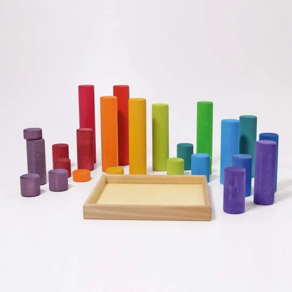 Grimm's | Building Rollers Large Rainbow