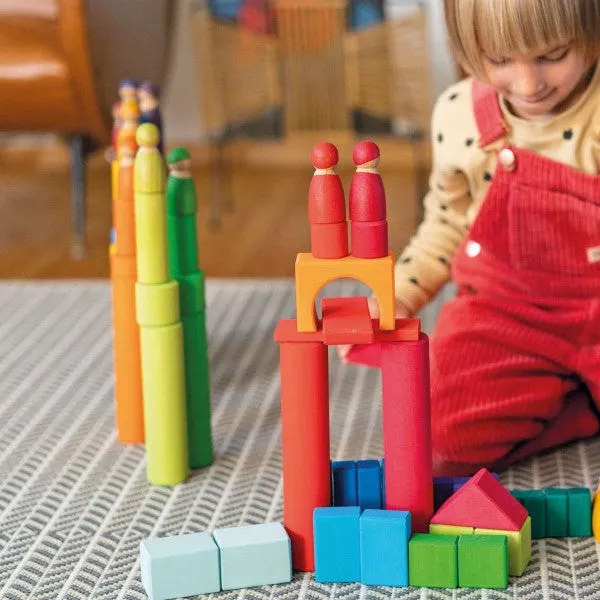 Grimm's | Building Rollers Large Rainbow