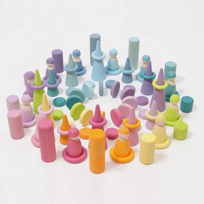 Grimm's | Building Rollers Small Pastel