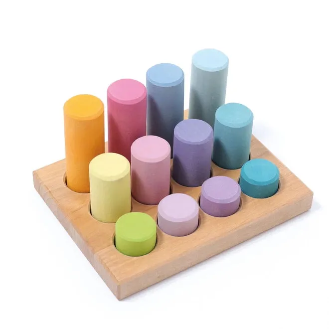 Grimm's | Building Rollers Small Pastel