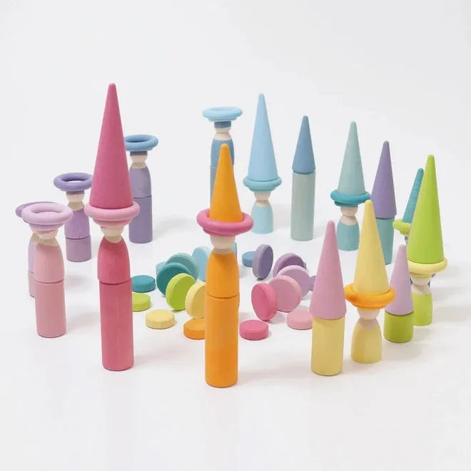 Grimm's | Building Rollers Small Pastel