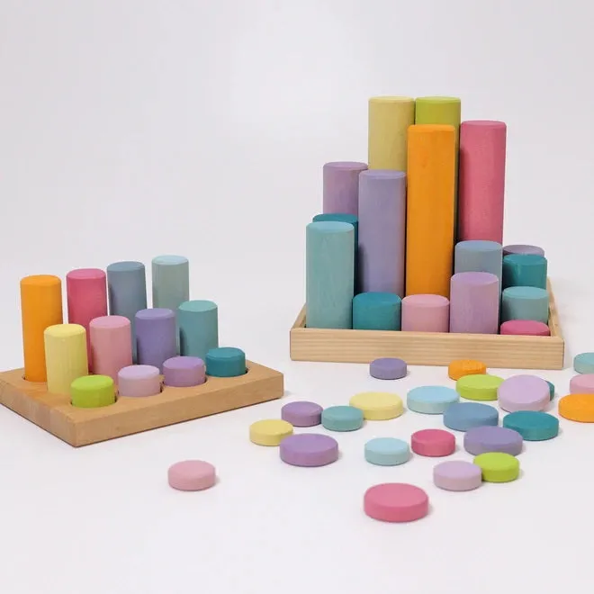 Grimm's | Building Rollers Small Pastel