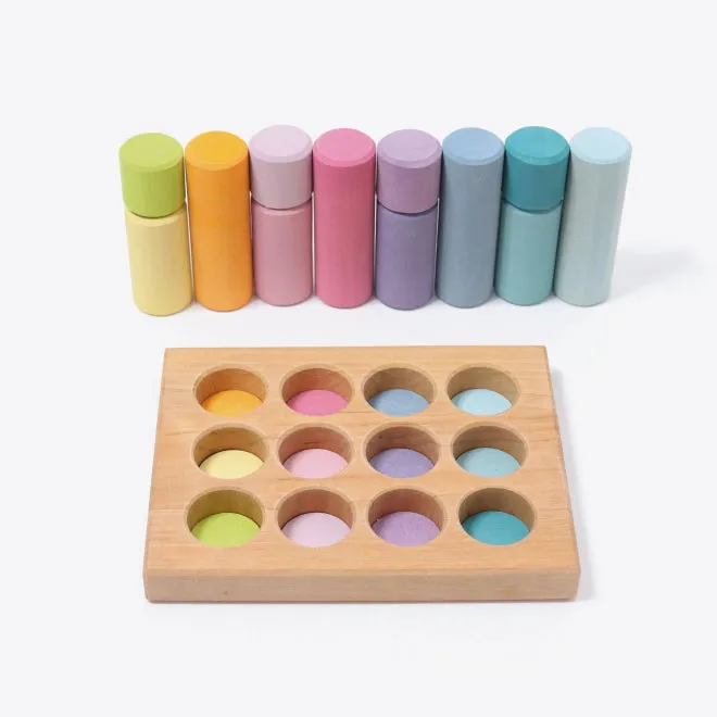 Grimm's | Building Rollers Small Pastel
