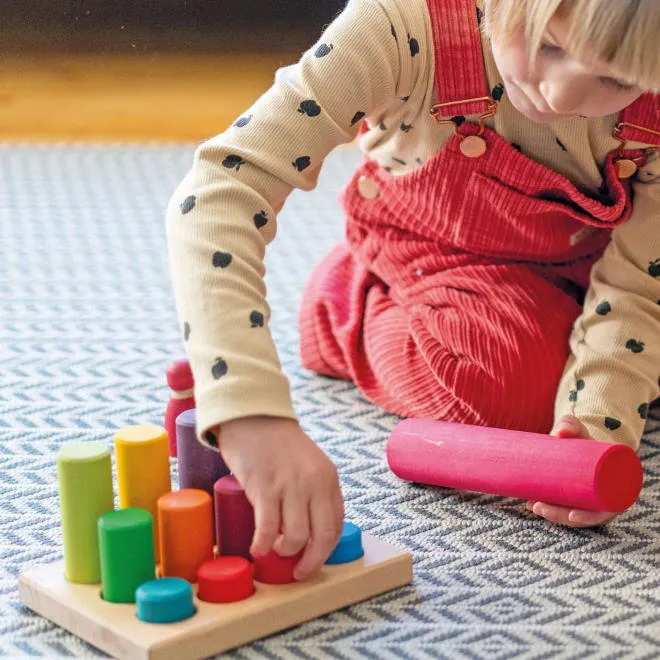 Grimm's | Building Rollers Small Rainbow