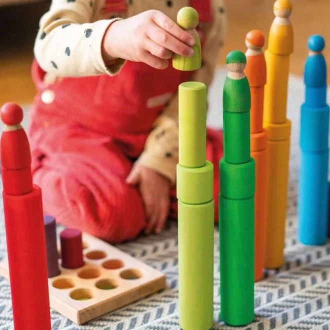 Grimm's | Building Rollers Small Rainbow