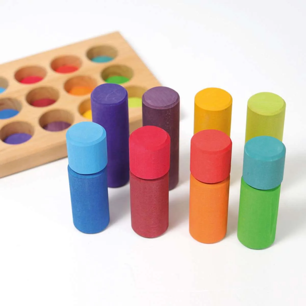 Grimm's | Building Rollers Small Rainbow