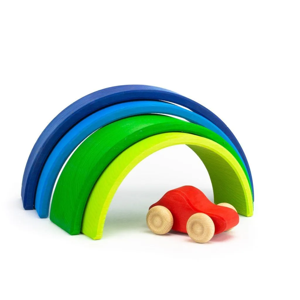 Grimm's | Coloured Wooden Cars | 6 Pieces