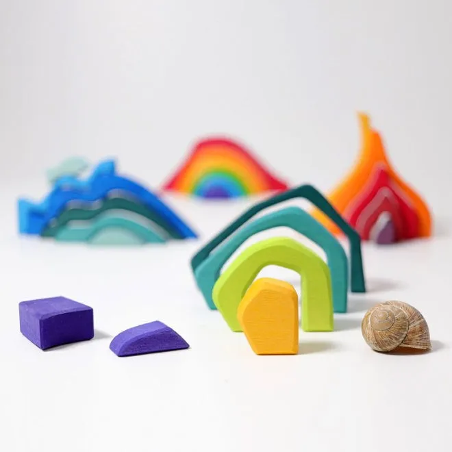 Grimm's | Four Elements Puzzle Small | Building Set
