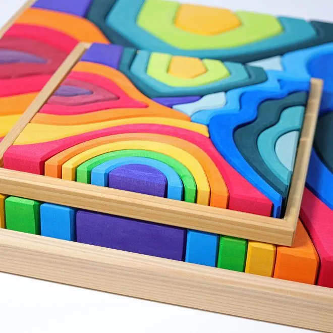 Grimm's | Four Elements Puzzle Small | Building Set