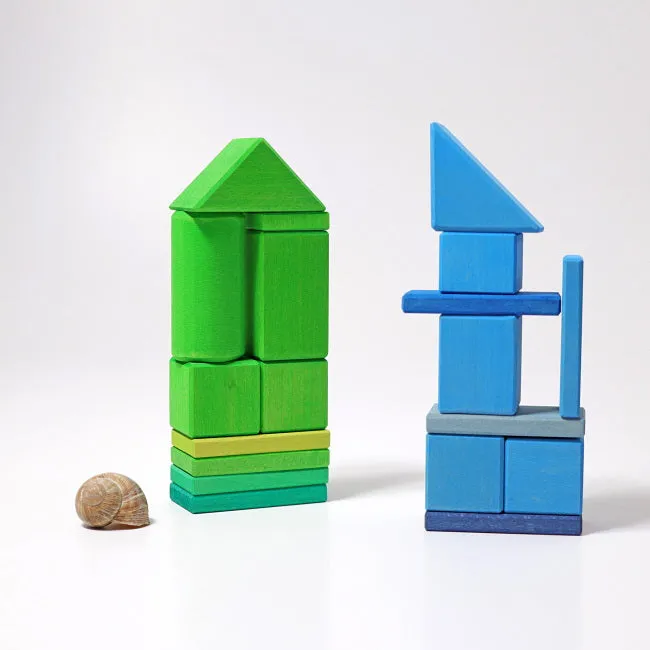 Grimm's | Shapes & Colours Building Set