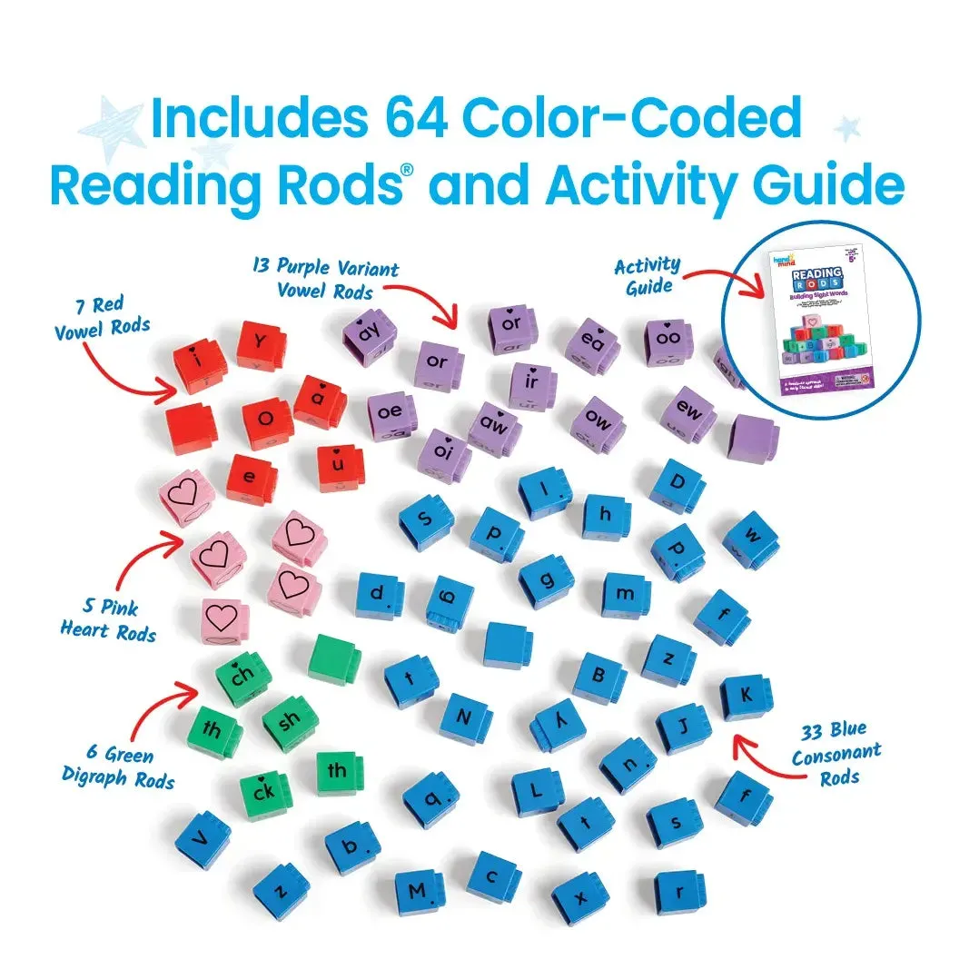 Hand2Mind Reading Rods Building Sight Words
