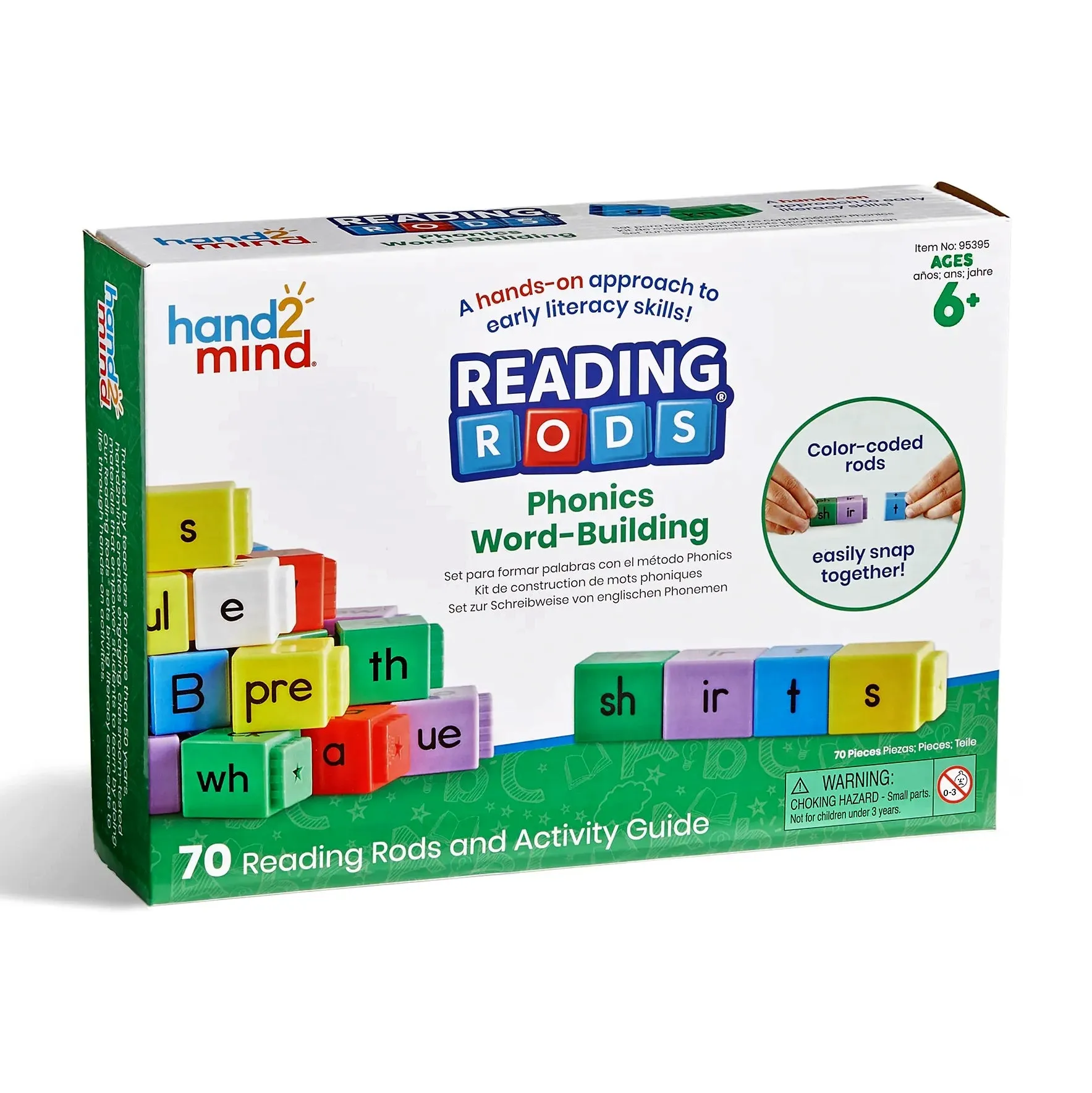 Hand2Mind Reading Rods Phonics Word-Building