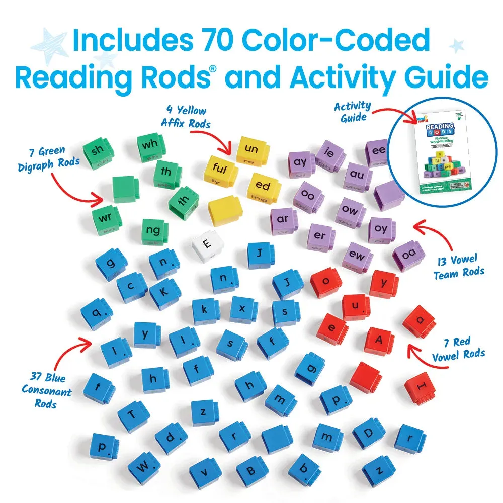 Hand2Mind Reading Rods Phonics Word-Building