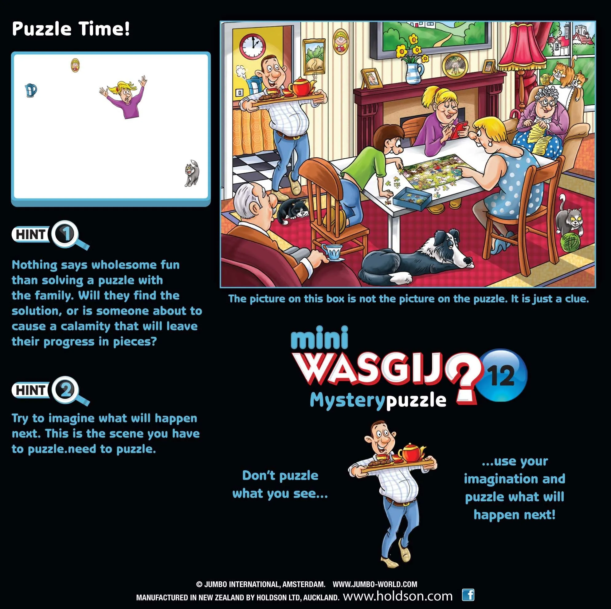 Holdson Mini Wasgij? Mystery #12 Puzzle Time! 100 Piece Puzzle
