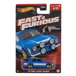 Hot Wheels Fast & Furious Themed Vehicle 6/10 '70 Ford Escort Rs1600