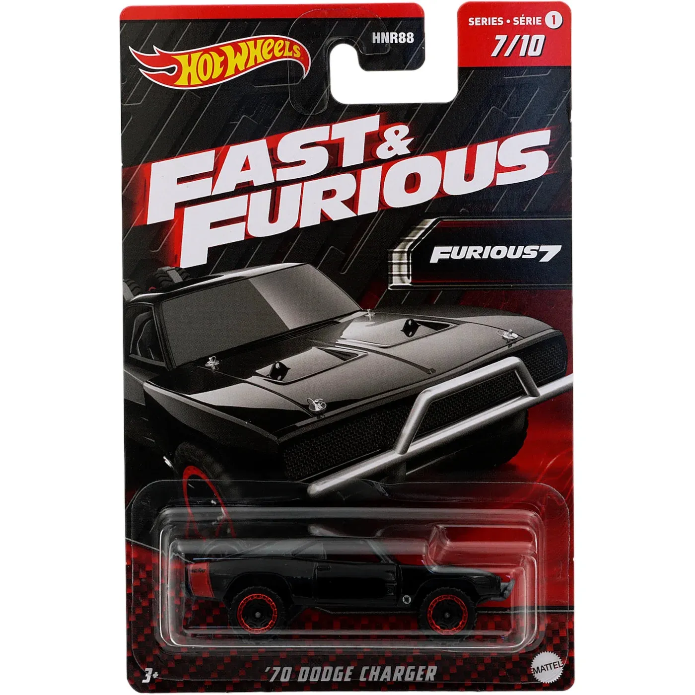 Hot Wheels Fast & Furious Themed Vehicle 7/10 '70 Dodge Charger
