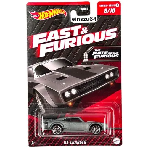 Hot Wheels Fast & Furious Themed Vehicle 8/10 Ice Charger