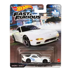 Hot Wheels Fast & Furious Vehicle 1/5 Mazda Rx-7 Fd