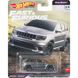 Hot Wheels Fast & Furious Vehicle 3/5 Jeep Grand Cherokee Trackhawk