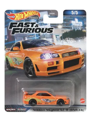 Hot Wheels Fast & Furious Vehicle 5/5 Nissan Skyline GT-R (Bnr34)