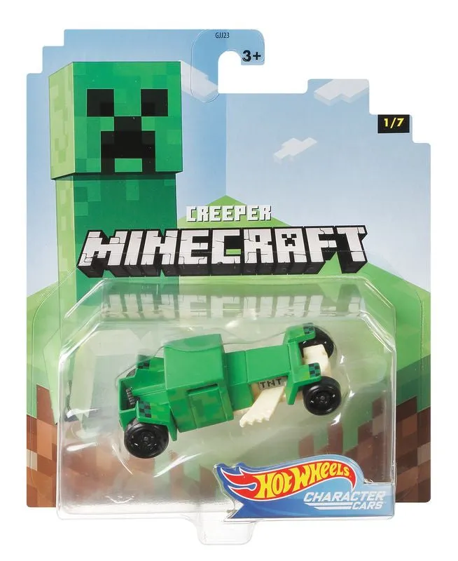 Hot Wheels Gaming Character Car Minecraft 1/7 Creeper