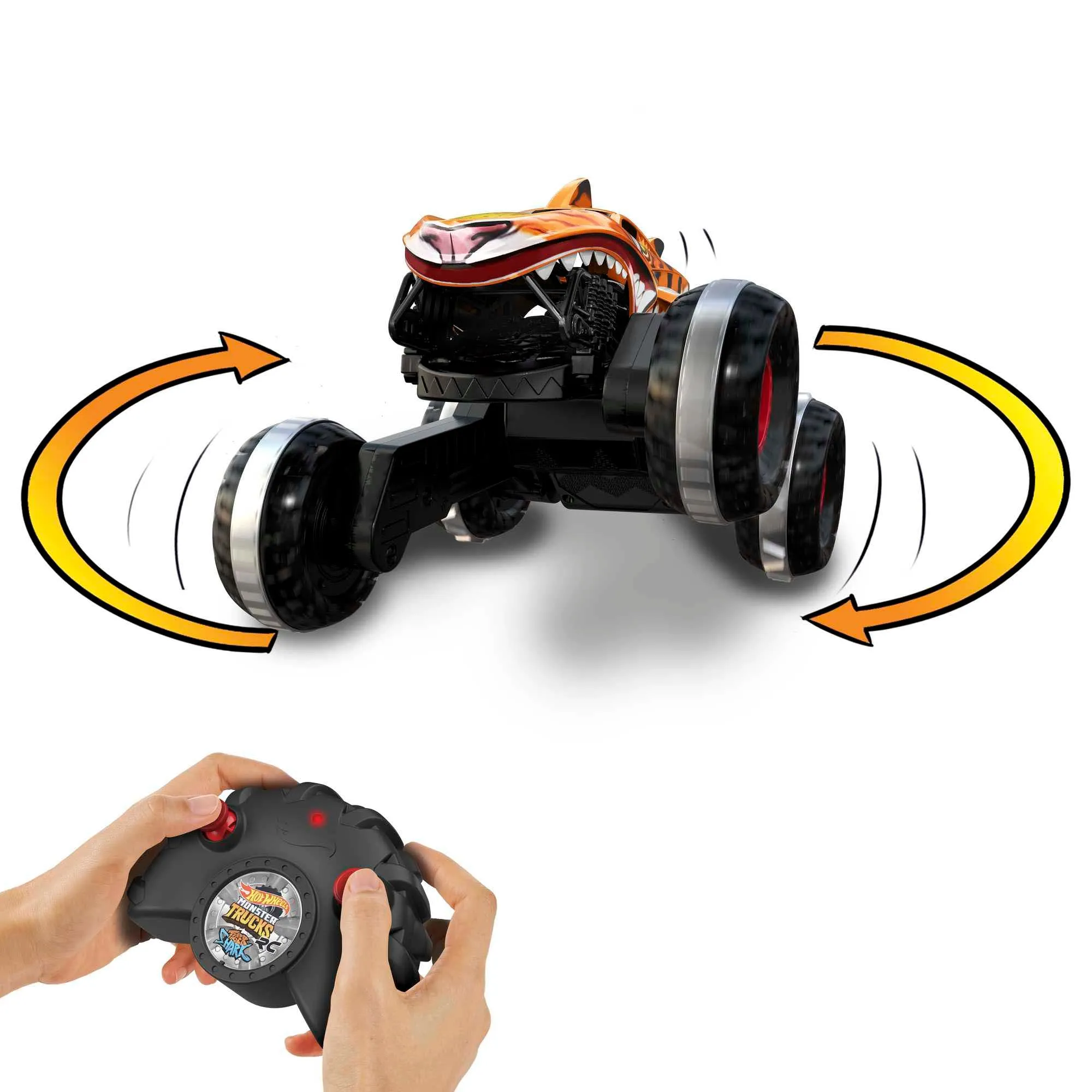 Hot Wheels Monster Trucks 1:15 Remote Control Hw Unstoppable Tiger Shark
