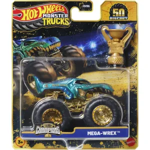 Hot Wheels Monster Trucks Bigfoot Trophy Champions Mega-Wrex