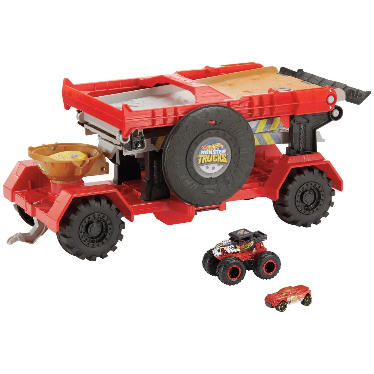 Hot Wheels Monster Trucks Downhill Race & Go Play Set