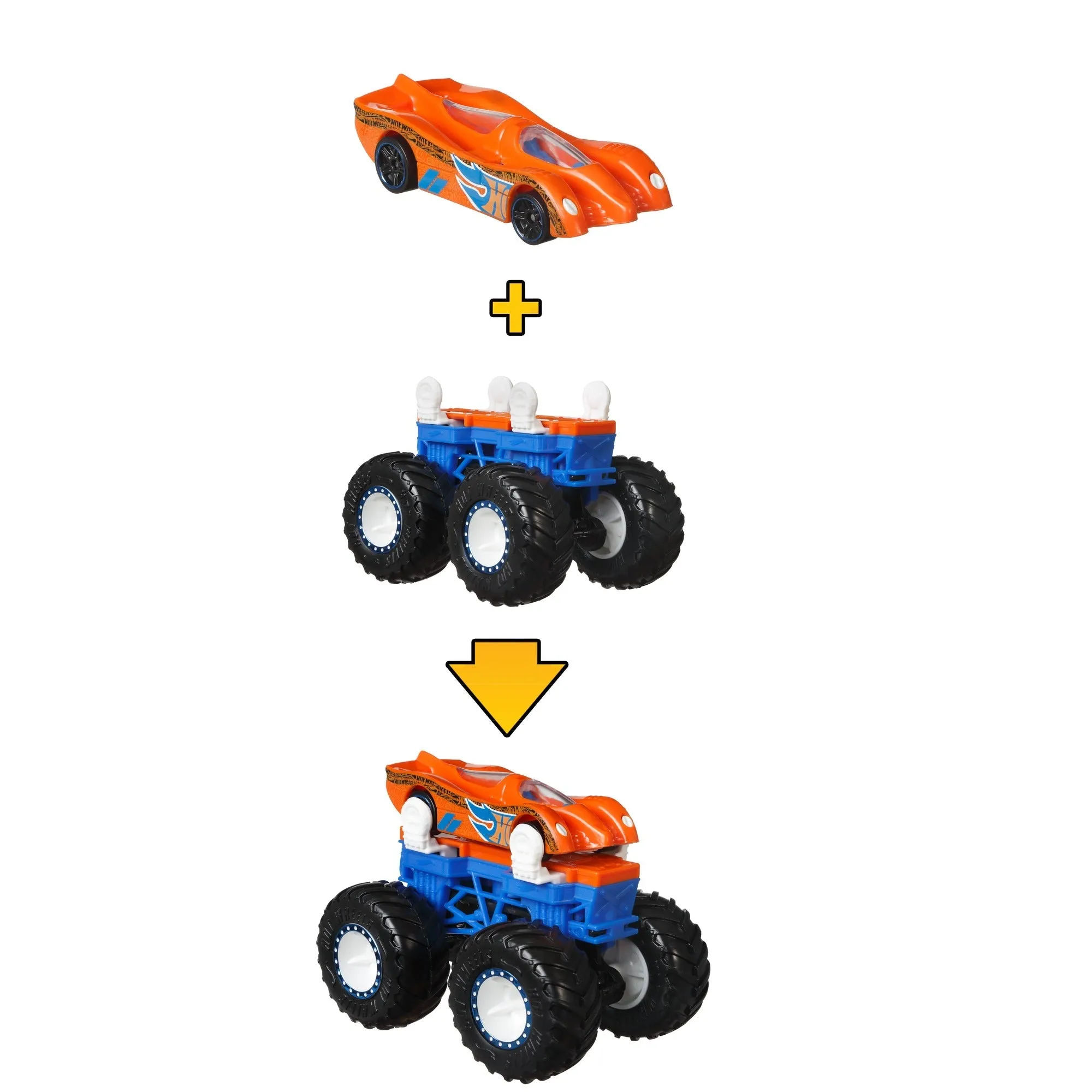 Hot Wheels Monster Trucks Monster Maker Blue & Red