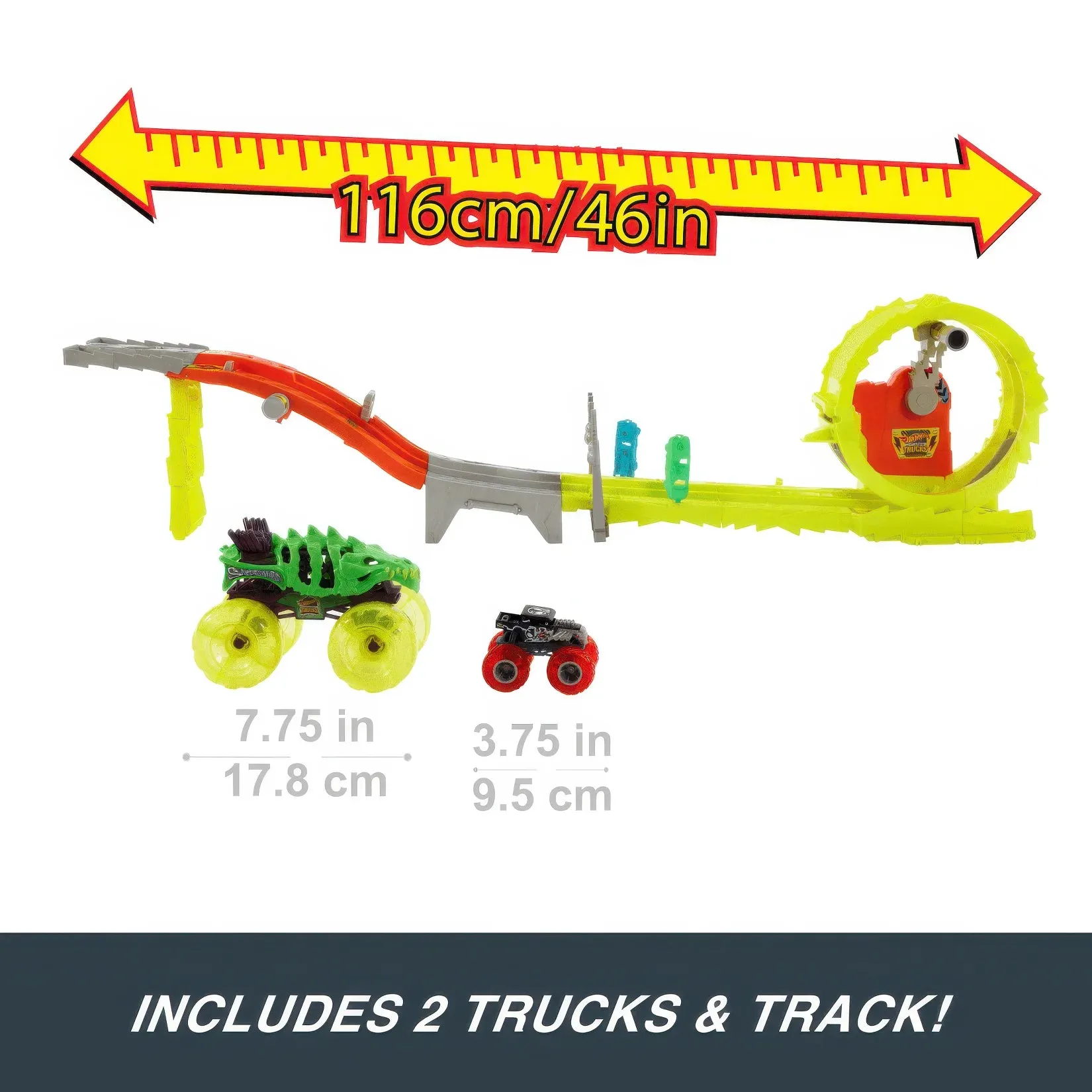 Hot Wheels Monster Trucks Power Smashers Charge & Chase Challenge