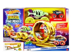Hot Wheels Monster Trucks Power Smashers Charge & Chase Challenge