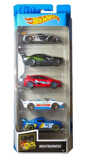 Hot Wheels Nightburnerz Set of 5 Diecast Cars