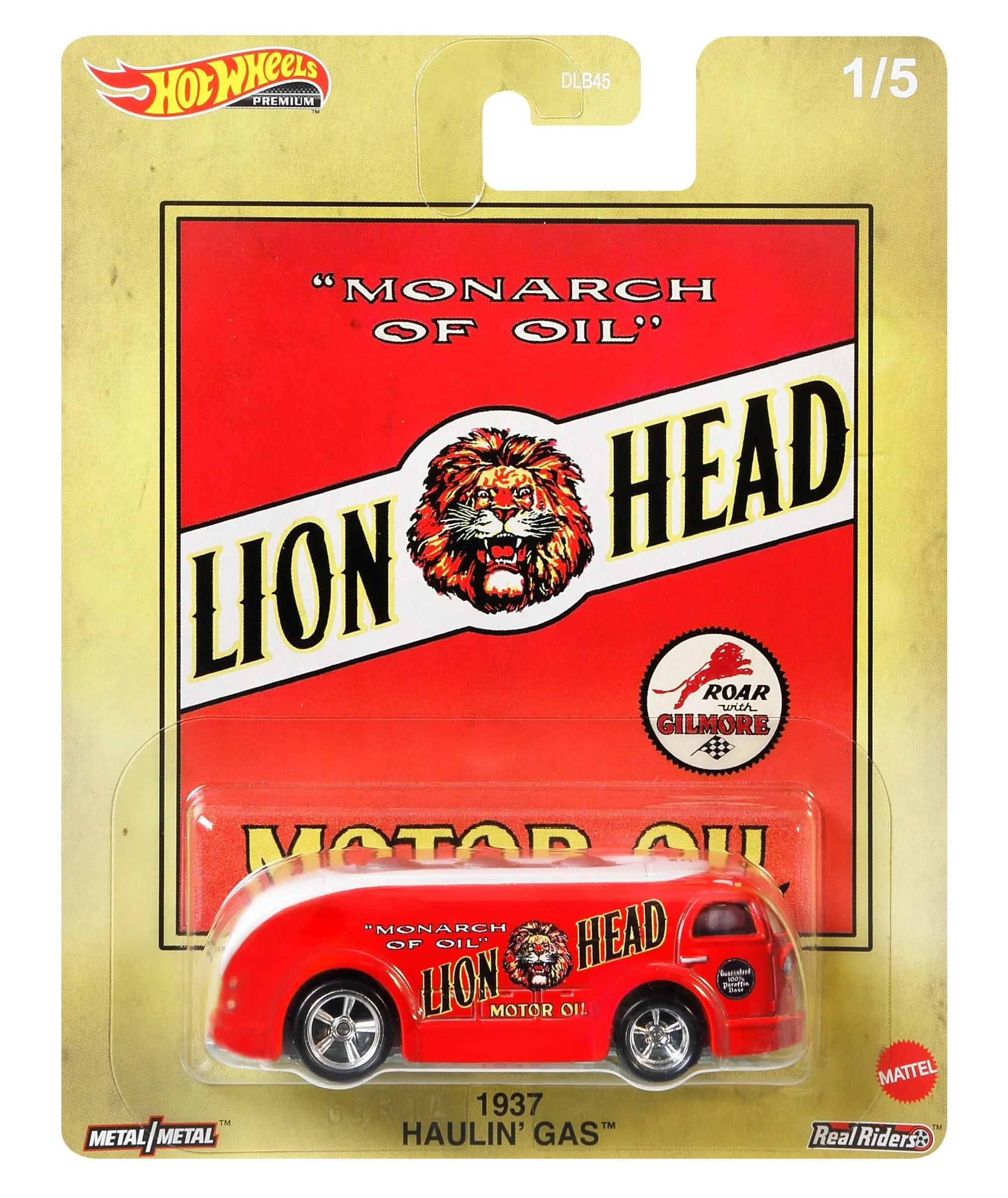 Hot Wheels Pop Culture Vehicle 1/5 Lion Head 1937 Haulin' Gas