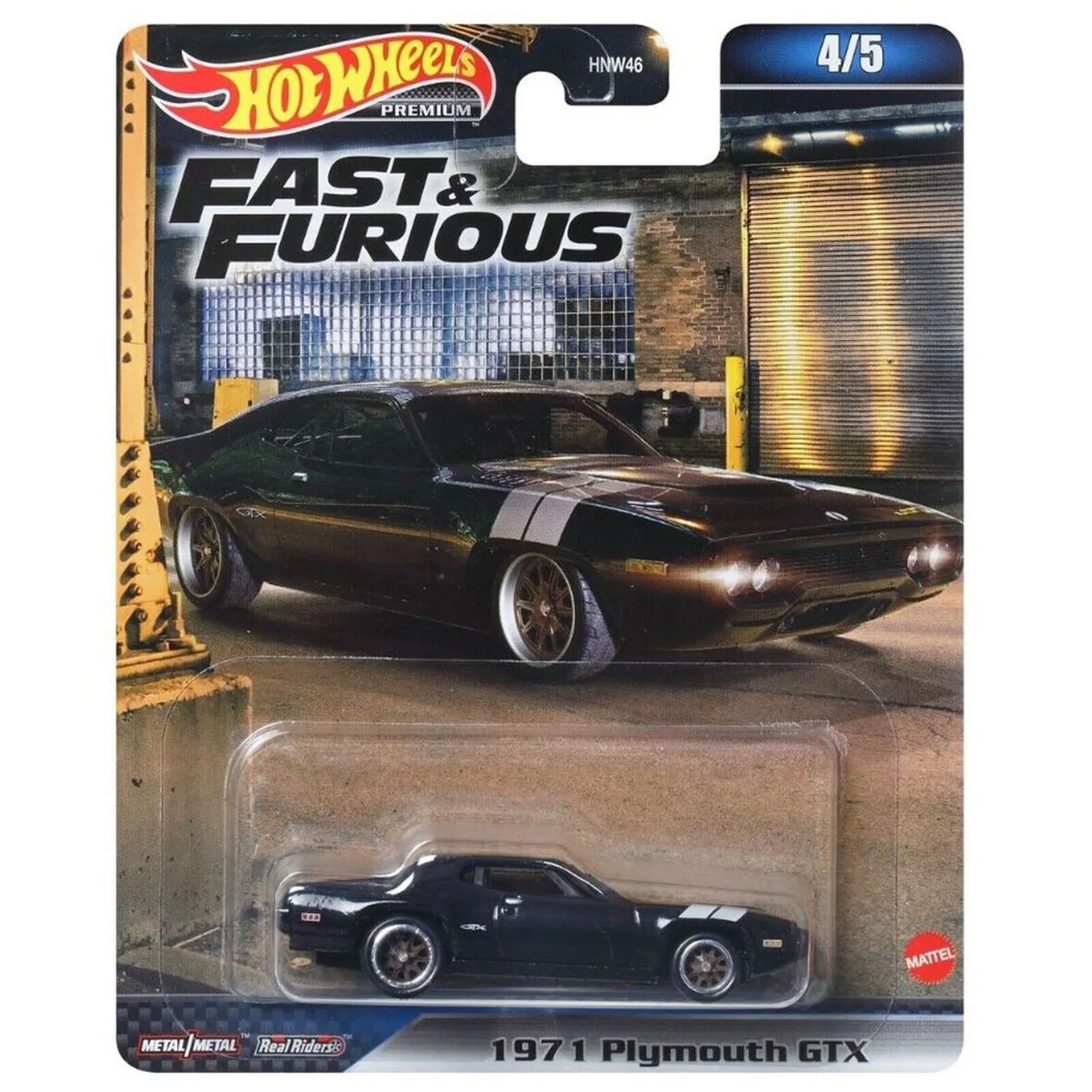Hot Wheels Premium Fast & Furious Vehicle 4/5 1971 Plymouth GTx