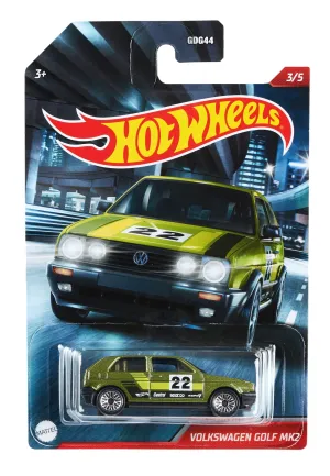 Hot Wheels Theme Automotive Vehicle Cult Racers 3/5 Volkswagen Golf Mk2