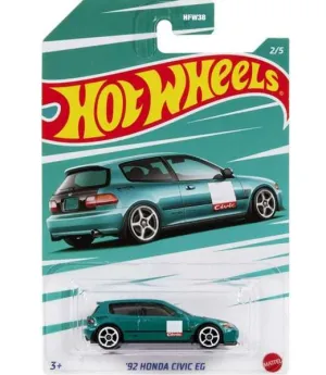 Hot Wheels Themed Automotive Vehicle Honda Civic Anniversary 2/5 '92 Honda Civic Eg