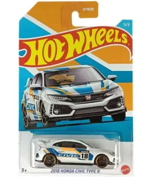 Hot Wheels Themed Automotive Vehicle Honda Civic Anniversary 5/5 2018 Honda Civic Type R