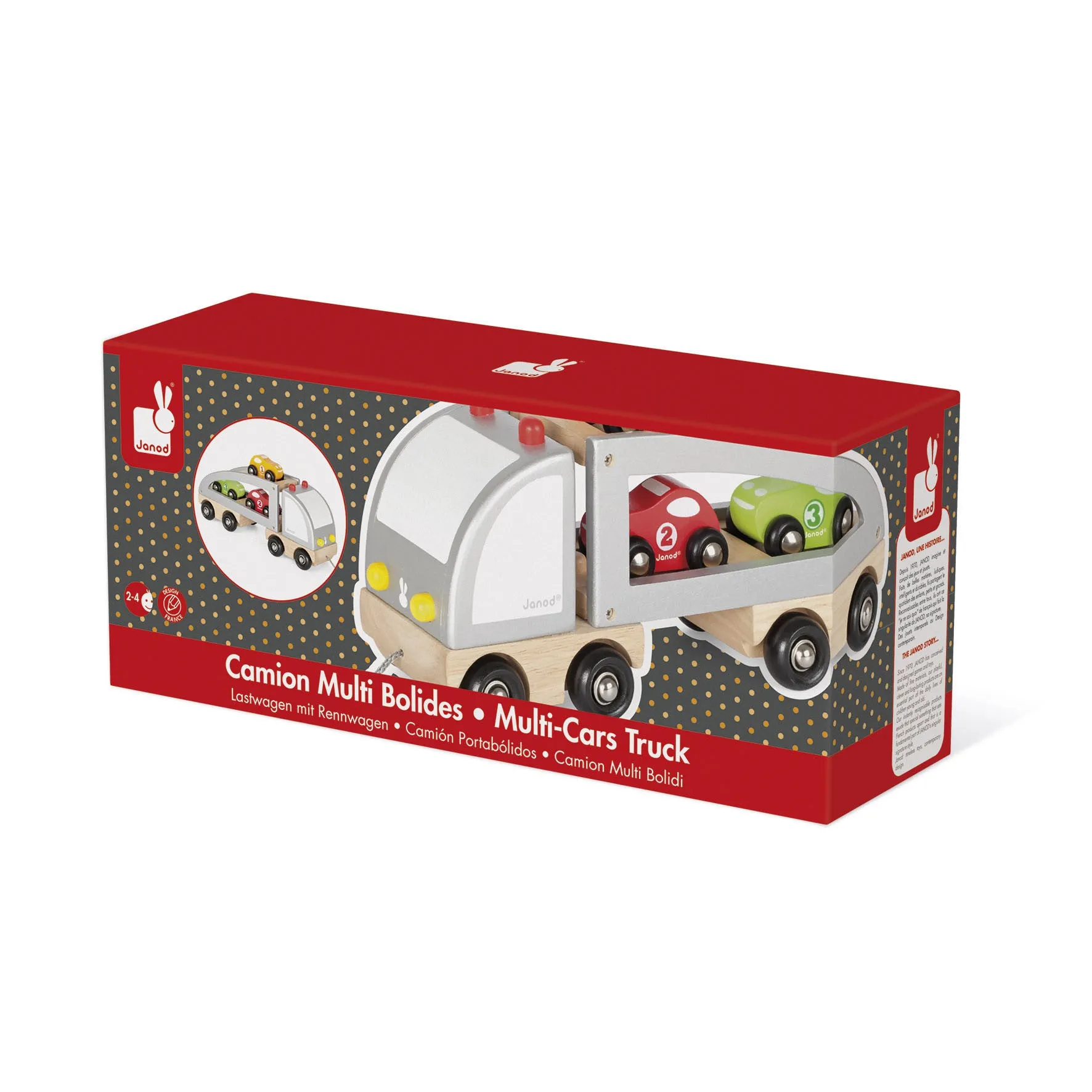 Janod Multi Cars Truck